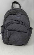 Load image into Gallery viewer, Vera Bradley Womens Gray Essential Compact Quilted Adjustable Strap Backpack
