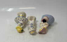 Load image into Gallery viewer, Multicolor Girl Boy Basket Ceramic Decorative Figurines Lot Of 3-Pieces
