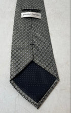 Load image into Gallery viewer, Pierre Cardin Mens Brown White Geometric Print Keeper Loop Designer Tie
