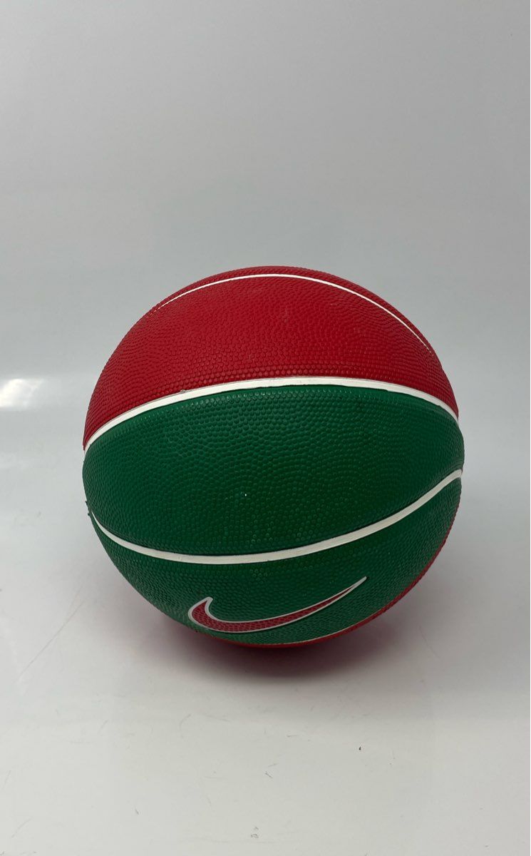 Nike Green And Red Rubber Swoosh Skills Beginners Basketball Sports Mini Ball