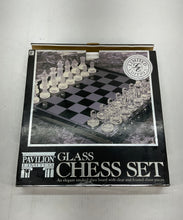 Load image into Gallery viewer, Pavilion Limited Glass Chess Set Clear Frosted Elegant Collectible Board Game
