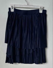 Load image into Gallery viewer, Banana Republic Womens Blue Side Zipper Asymmetric Tiered Pleated Skirt Size 2
