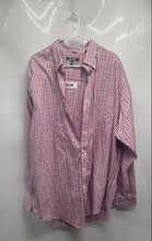 Load image into Gallery viewer, Kenneth Cole Reaction Mens Pink Plaid Regular Fit Non-Iron Dress Shirt Size XXL
