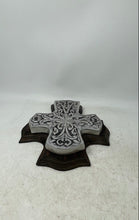 Load image into Gallery viewer, Cast Metal Aluminum Ancient Style Collectible Hanging Crucifix Ornate Cross
