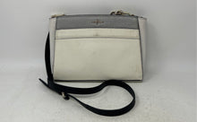 Load image into Gallery viewer, Cole Haan Womens Berkley White Gray Inner Pockets Crossbody Bag With Stains
