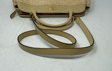 Load image into Gallery viewer, Etienne Aigner Womens Beige Cream Straw Inner Pockets Top Handle Handbag
