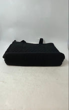 Load image into Gallery viewer, Vera Bradley Womens Black Quilted Double Handle Shoulder Tote Purse
