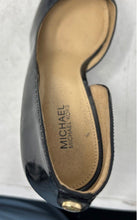 Load image into Gallery viewer, Michael Kors Womens Black Leather Slip-On Stiletto D'Orsay Heels Size 7M
