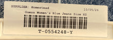 Load image into Gallery viewer, Guess Womens Blue Denim 5-Pocket Design Elastic Waist Tapered Leg Jeans Size XS
