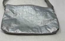 Load image into Gallery viewer, Kipling Womens Mikaela Silver Double Zip Crossbody Bag With Monkey Keychain
