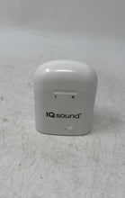Load image into Gallery viewer, IQ Sound White Bluetooth Wireless In Ear Earbuds With Charging Case No Tested
