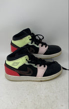 Load image into Gallery viewer, Nike Boys Air Jordan 1 Mid AV5174-076 Black Pink Green Sneakers Shoes Size 5.5Y
