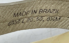 Load image into Gallery viewer, Authentic Tory Burch Womens Miller Cream Leather Thong Sandals Size 9.5M Stained
