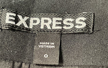 Load image into Gallery viewer, Express Womens Black Lined Belt Loops Back Zip Mini Skirt Size 0
