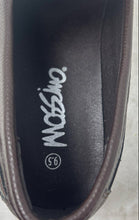 Load image into Gallery viewer, Mossimo Supply Co. Mens Brown White Leather Slip-On Loafer Shoes Size 9.5

