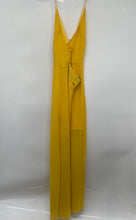 Load image into Gallery viewer, Forever 21 Womens Yellow Sleeveless V-Neck Back Tie Maxi Dress Size Medium
