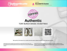 Load image into Gallery viewer, Authentic Tory Burch Womens White Leather Sneaker Shoes Size 7M No Laces
