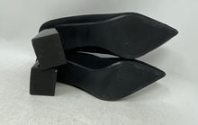 Load image into Gallery viewer, Zara Womens Black Pointed Toe Slip-On Block Heel Pump Heels Size EU 37
