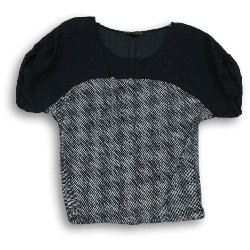 Armani Exchange Black And White Womens Blouse Size M