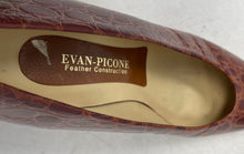 Load image into Gallery viewer, Evan Picone Womens Brown Animal Print Almond Toe Slip-On Pump Heels Size 8 M
