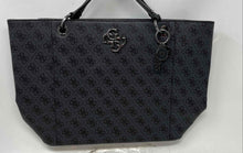 Load image into Gallery viewer, Guess Womens Noelle Elite Black Double Handles Bottom Studs Tote Handbag
