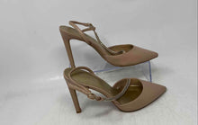 Load image into Gallery viewer, Nine West Womens Pink Leather Pointed Toe Stiletto Slingback Heels Size 8 1/2M
