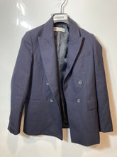 Load image into Gallery viewer, Zara Mens Blue Long Sleeve Notch Lapel Double-Breasted Blazer Size XS
