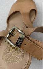Load image into Gallery viewer, Vince Camuto Womens Mathis Brown Leather Wedge Heel Platform Sandals Size 9.5M
