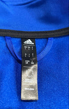 Load image into Gallery viewer, Adidas Mens Blue Three-Stripe Long Sleeve Full-Zip Track Jacket Size Large
