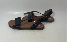 Load image into Gallery viewer, Steve Madden Womens Dina Brown Black Leather Ankle Strap Sandals Size 7
