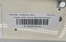 Load image into Gallery viewer, Singer 3343C White Easy Thread Pattern Selection Sewing Machine Untested
