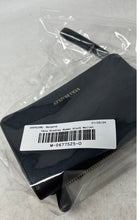 Load image into Gallery viewer, Vera Bradley Womens Black Leather ID Window Card Holder Zip-Around Wallet
