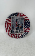 Load image into Gallery viewer, Americana Flags 2001 Firefighter Heroes Stamp First Class Plus Decorative Plate
