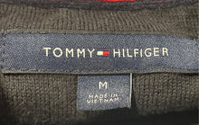 Load image into Gallery viewer, Tommy Hilfiger Mens Black Long Sleeve Mock Neck 1/4 Zip Pullover Sweater Size M
