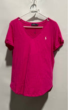 Load image into Gallery viewer, Polo Ralph Lauren Womens Pink Short Sleeve V-Neck Pullover T-Shirt Size L/G
