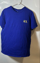 Load image into Gallery viewer, Armani Exchange Mens Blue Cotton Slim Fit Short Sleeve Pullover T-Shirt Size XL
