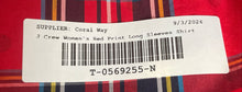 Load image into Gallery viewer, J.Crew Womens Red Plaid Print Cotton Long Sleeve Button-Up Shirt Size 12
