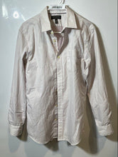 Load image into Gallery viewer, Banana Republic Mens White Red Non-Iron Slim Fit Dress Shirt Sz M 15-15.5 33-34
