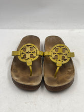 Load image into Gallery viewer, Authentic Tory Burch Womens Miller Cloud Brown Leather Thong Sandals Size 9.5 M

