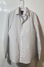 Load image into Gallery viewer, H&amp;M Mens White Black Dotted Long Sleeve Easy Iron Slim Fit Button-Up Shirt Sz M
