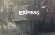 Load image into Gallery viewer, Express Womens Black Pockets Flat Front Tapered Leg Trouser Pants Size 4
