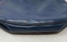 Load image into Gallery viewer, Michael Kors Womens Nomad Blue Leather Shoulder Strap Zip Top Lined Hobo Bag
