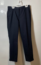 Load image into Gallery viewer, Zara Womens Navy Blue Flat Front Slash Pockets Straight Leg Dress Pants Size S
