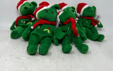 Load image into Gallery viewer, Set Of 6 Pcs Salvino's Bamm Beano's 1998 Christmas Bears Plush Toys With Tags
