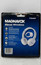 Load image into Gallery viewer, Magnavox MBH542-WH White Blend Wireless Headphones With Box Not Tested
