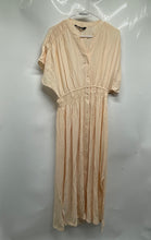 Load image into Gallery viewer, Zara Womens Yellow Short Sleeve Button Front Shirt Dress Size Small
