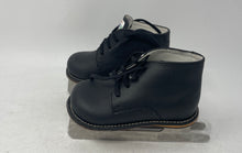 Load image into Gallery viewer, Baby Skates Kids Black Leather Lace-Up Mid Top Roller Ice Skates Size 7
