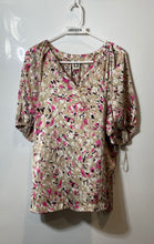 Load image into Gallery viewer, Anne Klein Womens Multicolor Printed Balloon Sleeve Tunic Blouse Top No Size
