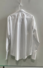 Load image into Gallery viewer, Calvin Klein Mens White Pleated Slim Fit Stretch Wrinkle Free Dress Shirt Size M
