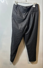 Load image into Gallery viewer, Emporio Armani Womens Gray Flat Front Tapered Leg Dress Pants Size 40
